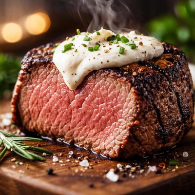 Image of Grilled Tenderloin of Beef with Horseradish Sauce