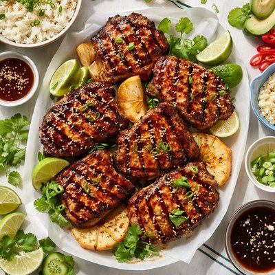 Image of Grilled Teriyaki Pork Chops