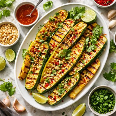 Image of Grilled Thai Marinated Summer Squash