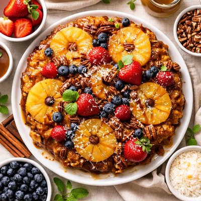 Image of Grilled Upside Down Fruity Capirotada Rsc