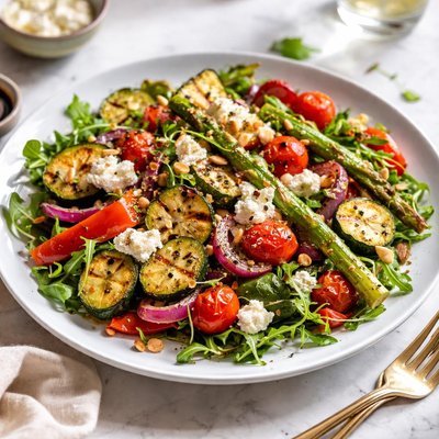 Image of Grilled Vegetable Salad with Goat Cheese