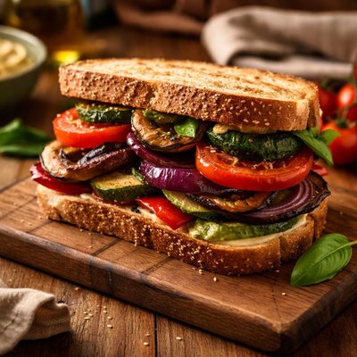 Image of Vegan Grilled Vegetable Sandwich