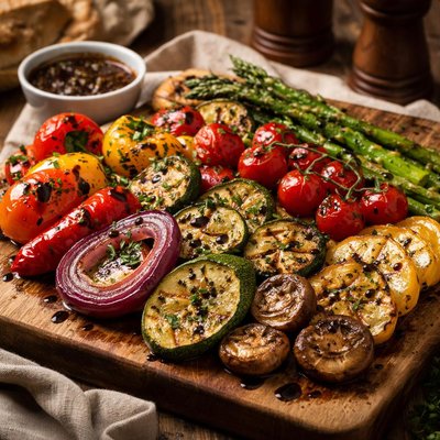 Image of Grilled Vegetables with Balsamic Vinaigrette