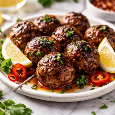 Image of Grilled Venison Bites Deer Balls Cajun