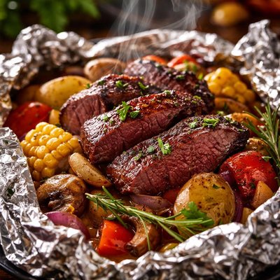 Image of Grilled Venison Packets