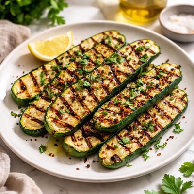 Image of Grilled Zucchini with Sea Salt