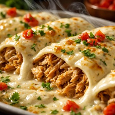 Image of Gringo Enchiladas Turkey with White Sauce