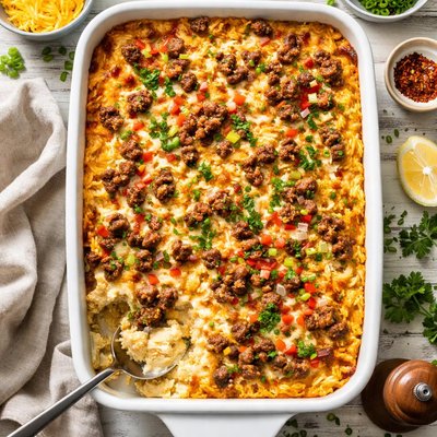 Image of Grits and Sausage Bake