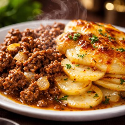 Image of Ground Beef and Au Gratin Potatoes