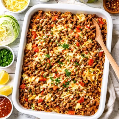 Image of Ground Beef and Cabbage Casserole