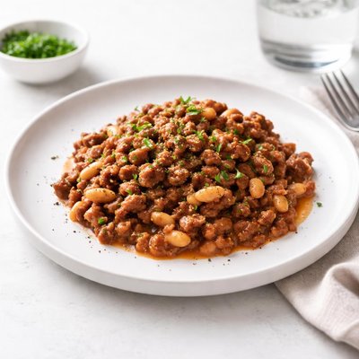 Image of Ground Beef Baked Beans Oamc