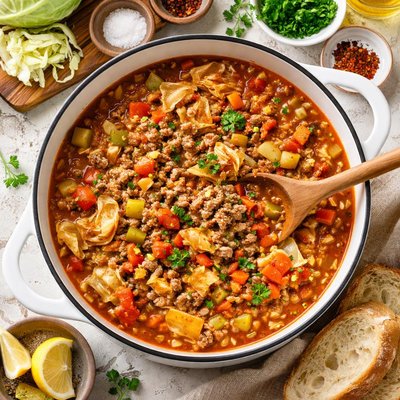 Image of Ground Beef Cabbage Stew