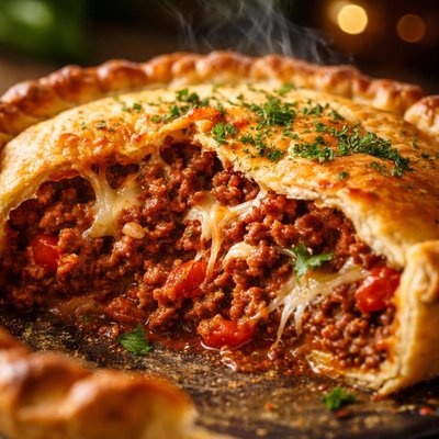 Image of Ground Beef Italian Ground Beef Pie