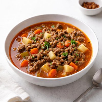 Image of Ground Beef Soup