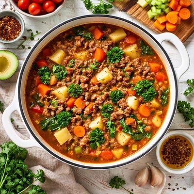 Image of Whole30 Ground Beef Stew