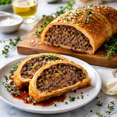 Image of Ground Beef Wellington with Fennel