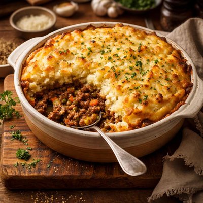 Image of Ground Beef with Potato Lid