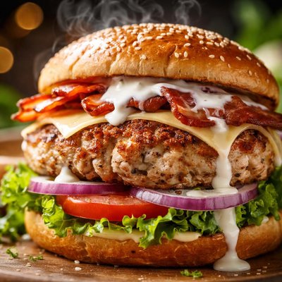 Image of Ground Chicken Ranch Burger