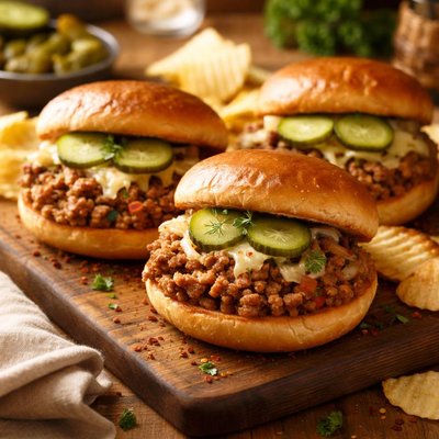 Image of Ground Pork Sandwiches
