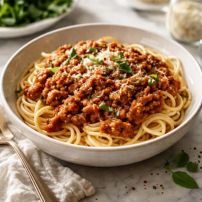 Image of Ground Turkey Bolognese Sause My Rendition of It Anyway