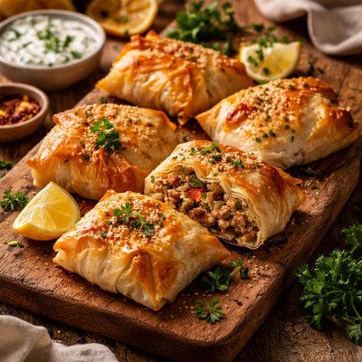 Image of Ground Turkey Phyllo Pies