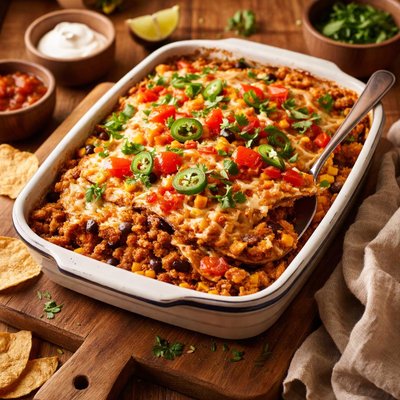 Image of Ground Turkey Tortilla Casserole