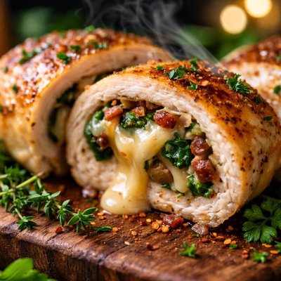 Image of Gruyere and Chicken Roulade