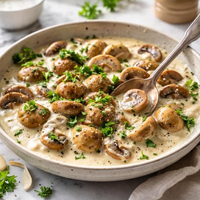 Image of Gryby W Smetanye Mushrooms with Sour Cream
