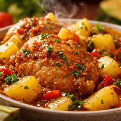 Image of Guatemalan Chicken with Pineapple Pollo En Pina
