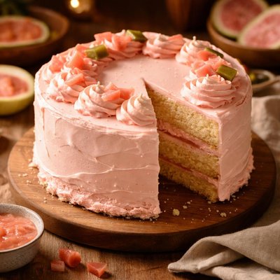 Image of Guava Chiffon Cake