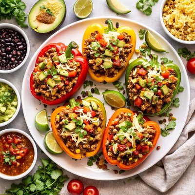 Image of Guilt Free Stuffed Bell Peppers
