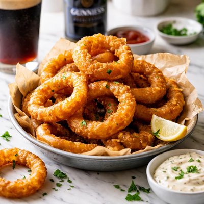 Image of Guinness Battered Onion Rings