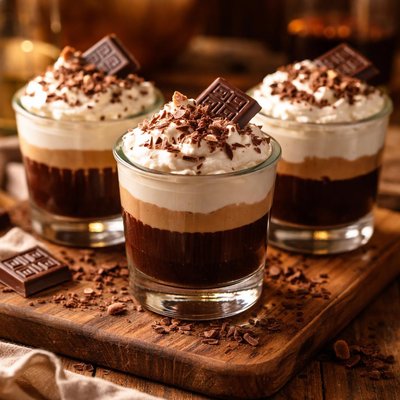Image of Guinness Black and White Chocolate Mousse