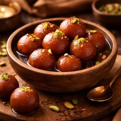 Image of Gulab Jamun Indian Milk Balls
