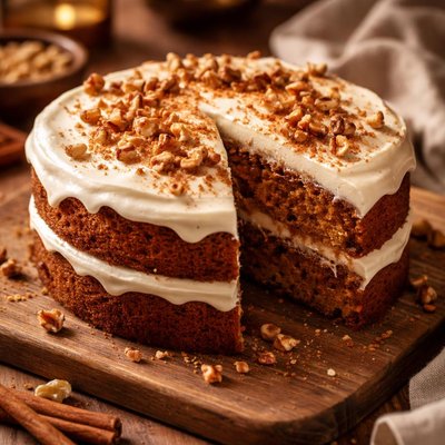 Image of Gullusci Carrot Cake with Cream Cheese Icing