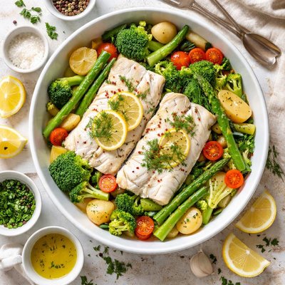 Image of Haddock Steamed with Veggies
