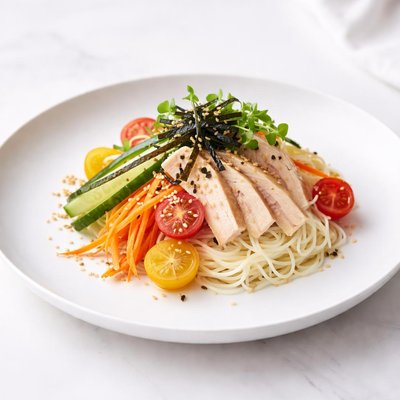 Image of Hainan Noodles Japanese Somen Salad
