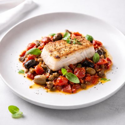 Image of Halibut Puttanesca