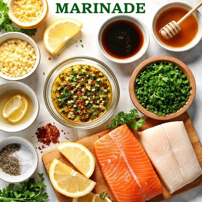 Image of Halibut Salmon Marinade