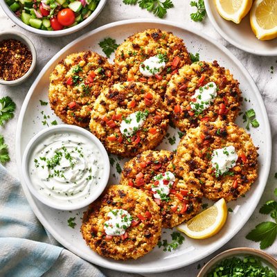 Image of Halloumi and Couscous Cakes