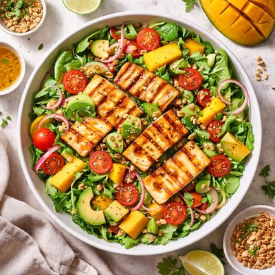 Image of Halloumi Mango Salad
