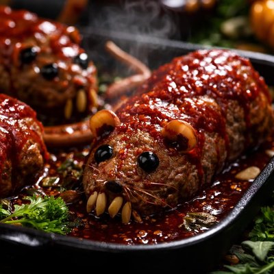 Image of Halloween Bloody Baked Rats