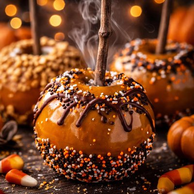 Image of Halloween Caramel Apples