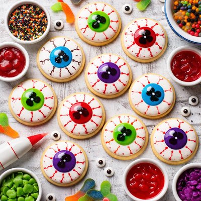 Image of Halloween Eyeball Cookies