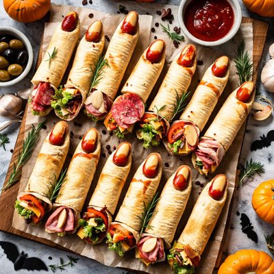 Image of Halloween Finger Sandwiches