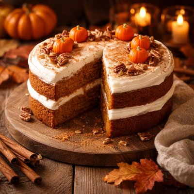 Image of Halloween Pumpkin Cake