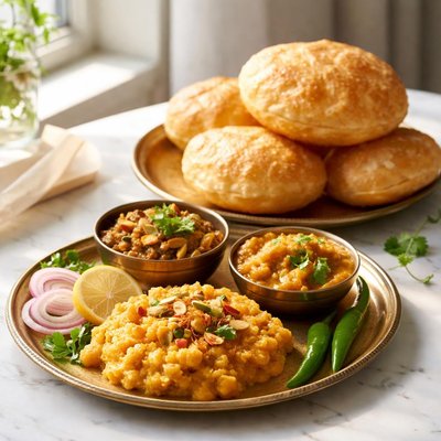 Image of Vegan Halwa Puri