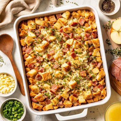 Image of Ham and Apple Brunch Strata