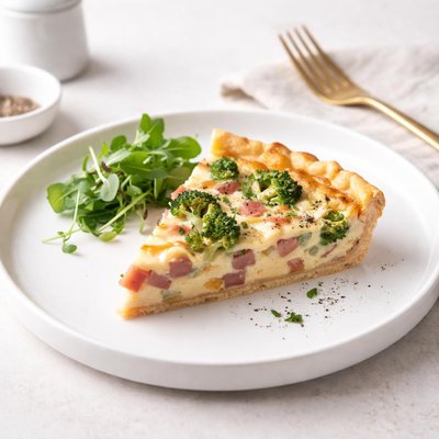 Image of Ham and Broccoli Quiche