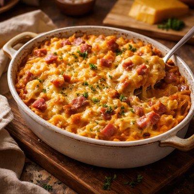 Image of Ham and Cheddar Casserole